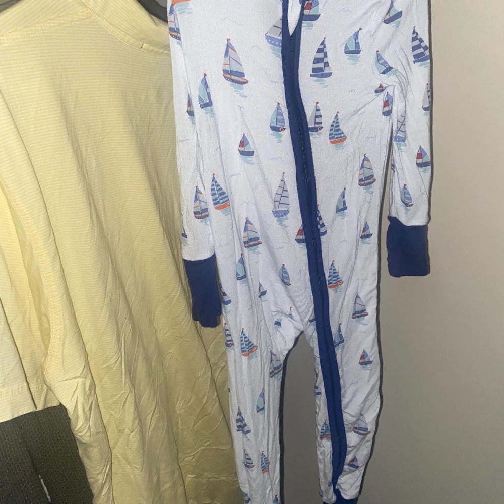 angel dear sail boat 2 way romper size 12 to 18 months